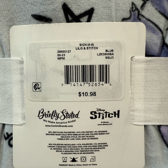 Disney Stitch Women's Sleep Pants - Light Blue and Pink - Picture 3 of 3
